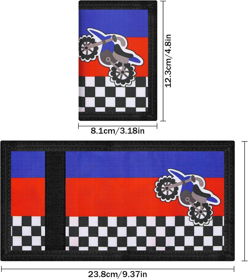 Jonyee RFID Wallet, Cute Cartoon Wallet with Zipper for Kids (Motorcycle) - Image 5